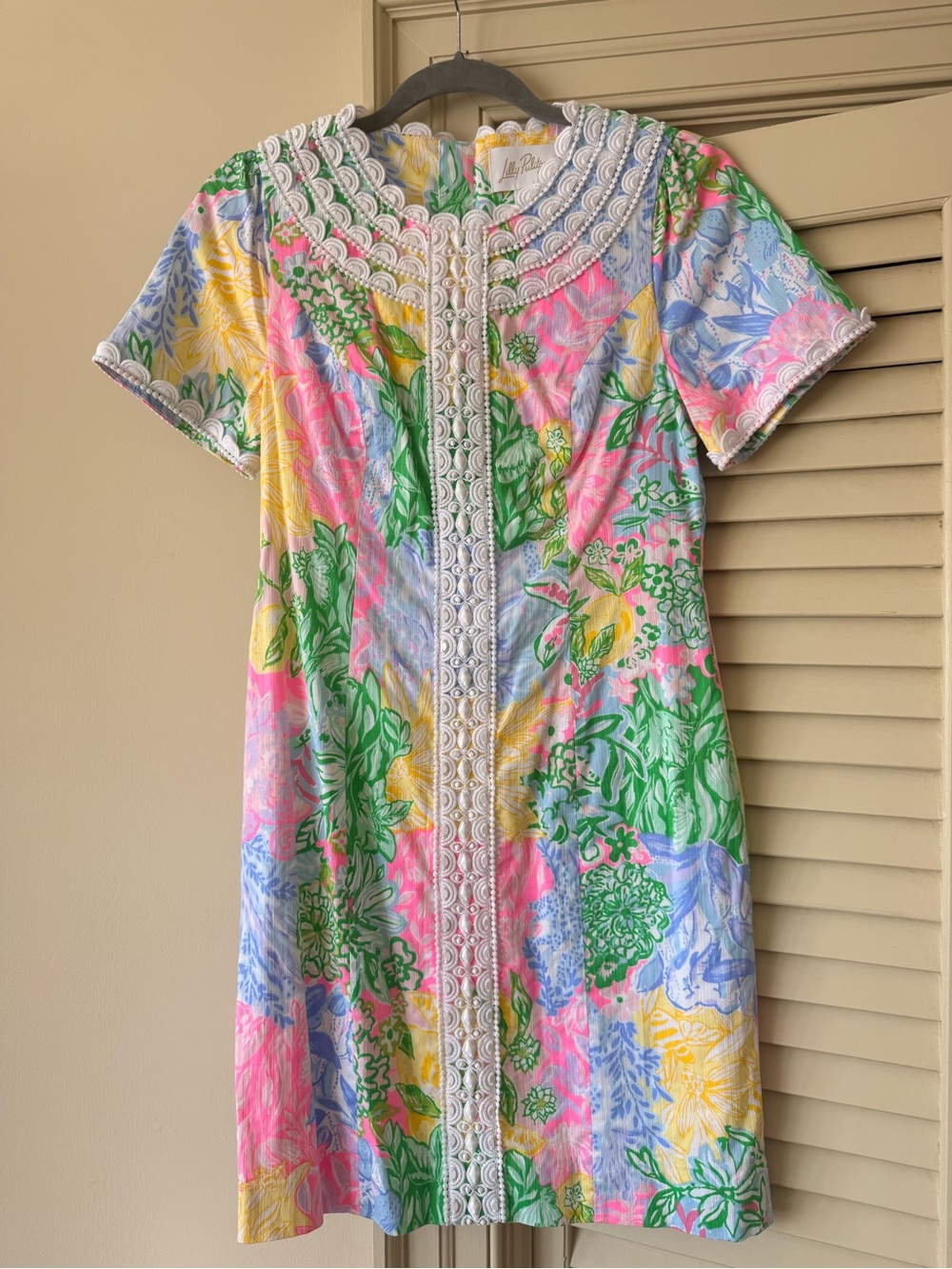 Lilly Pulitzer, reserve collection, MILA short sleeve stretch dress, sz 4